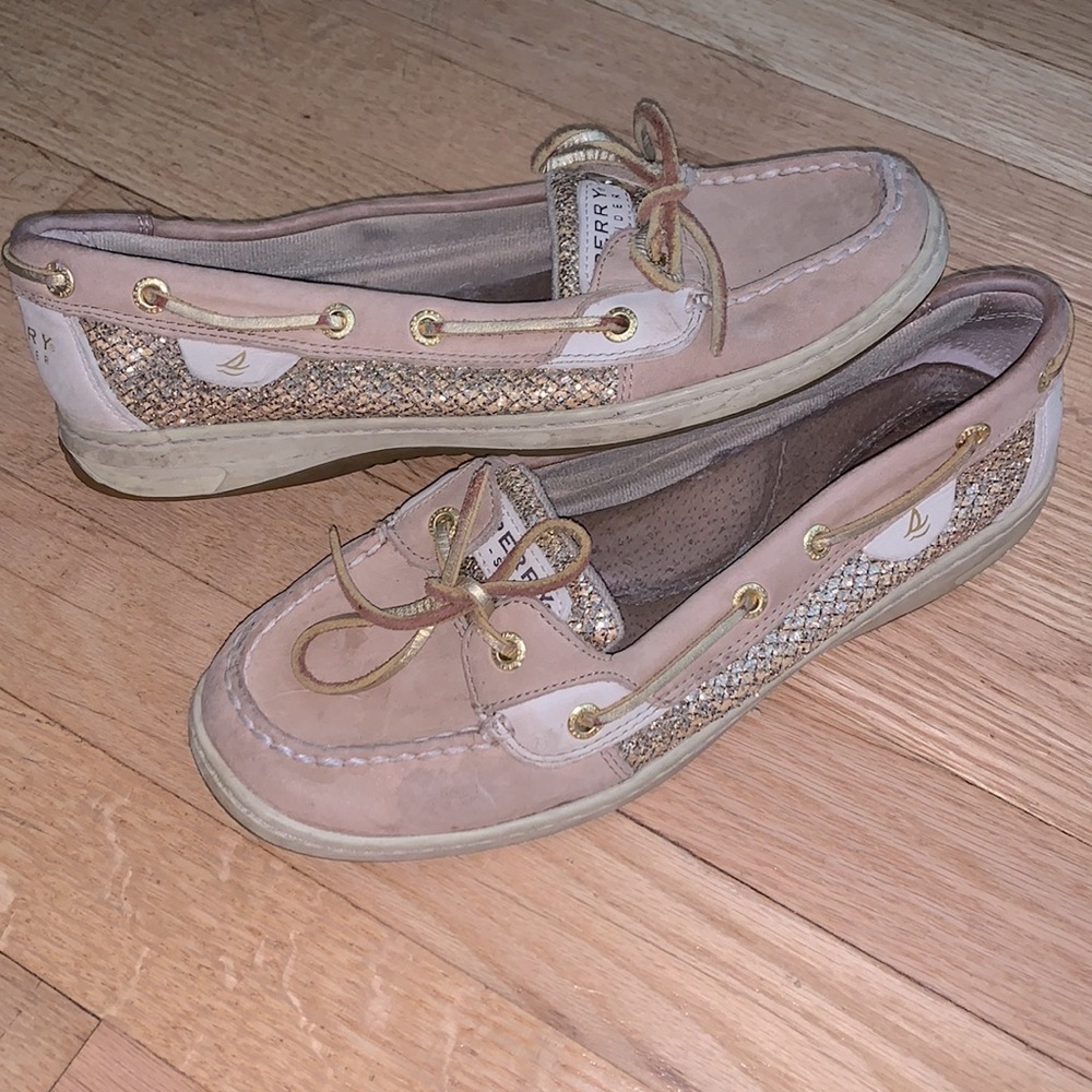 Sperrys gold sparkle